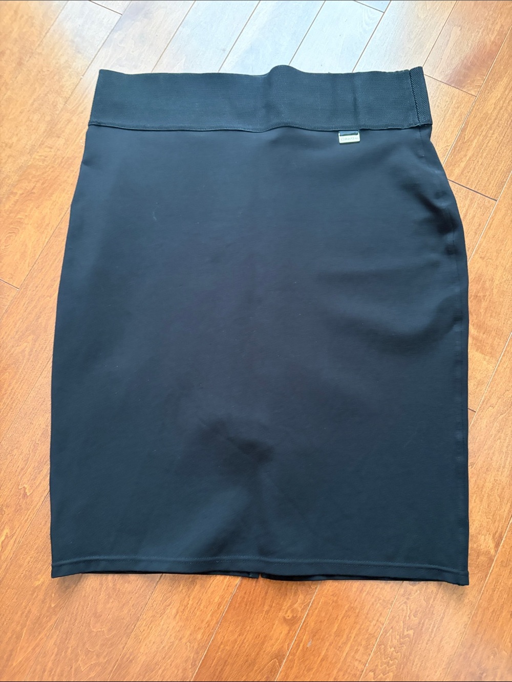 Calvin Klein Black Pencil Skirt with Knit Waistband